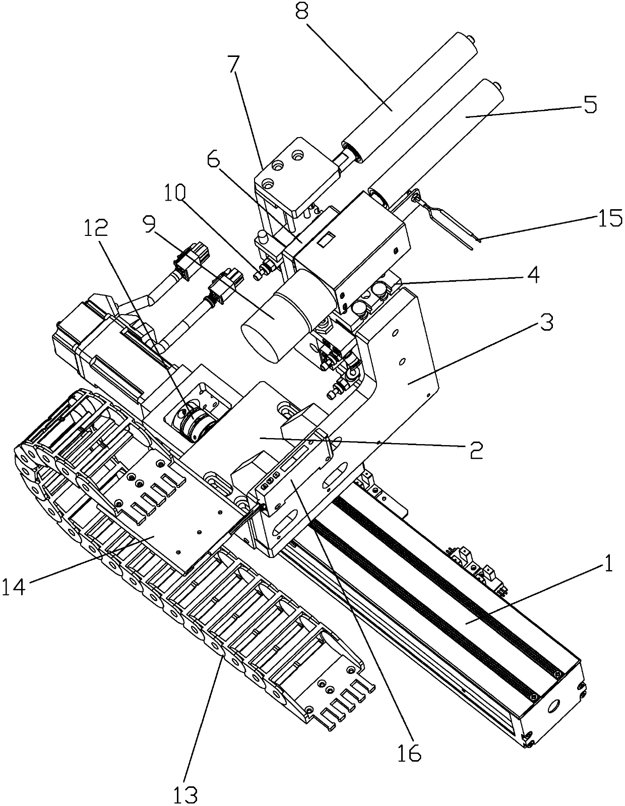 Film tearing mechanism of film sticking machine and film tearing method thereof