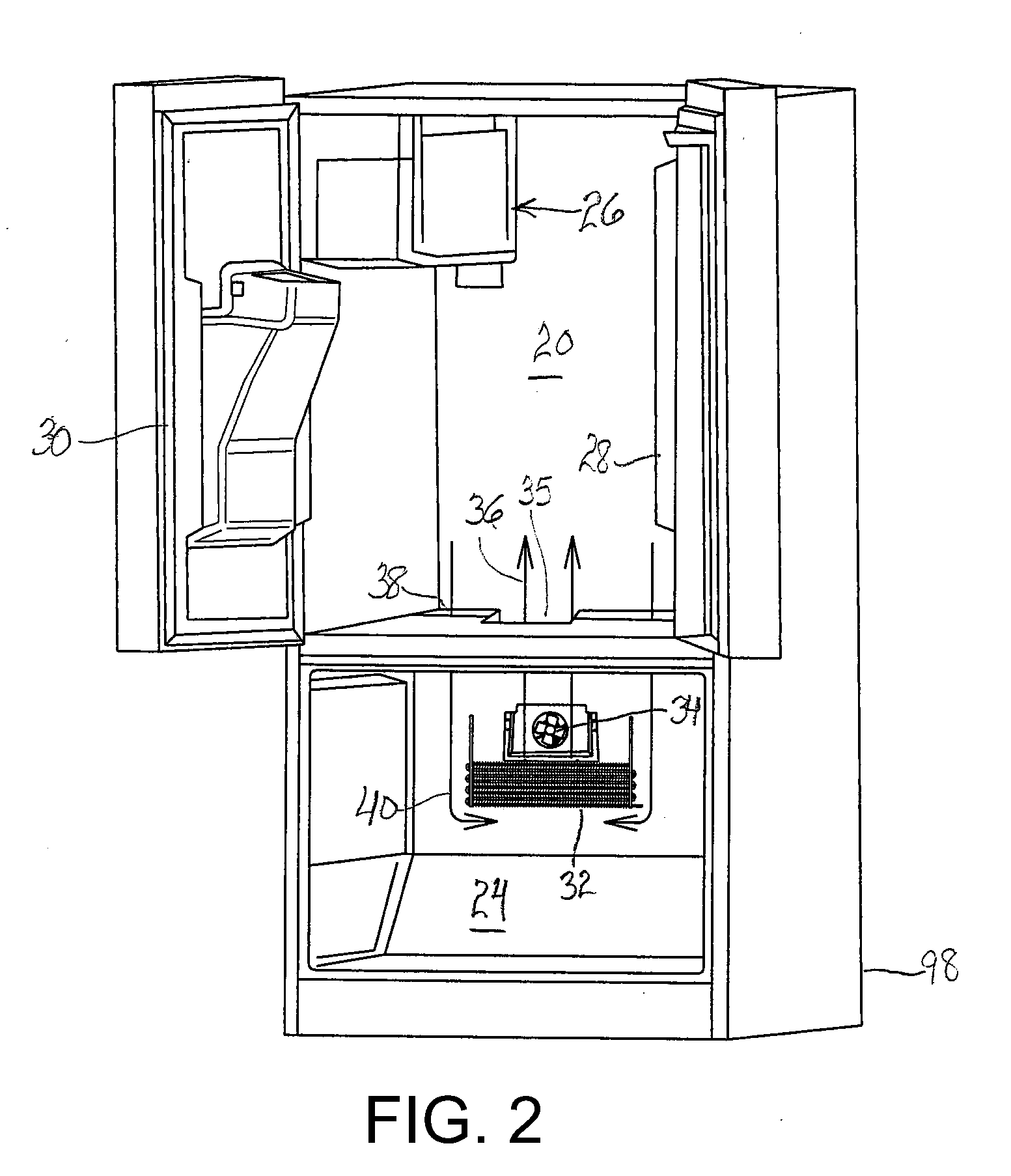 Dryer for a refrigeration appliance and a refrigeration appliance including the dryer