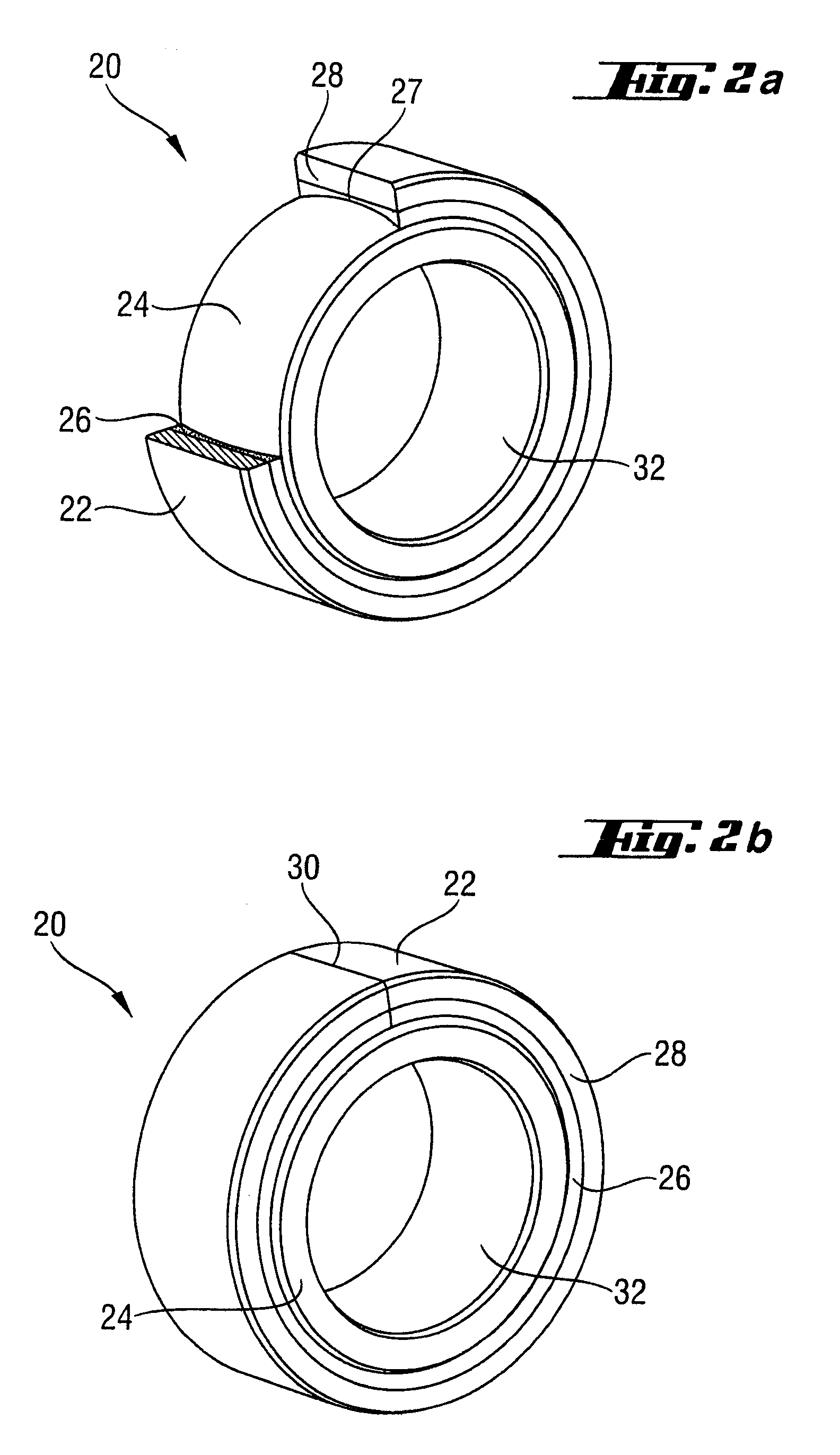 Universal joint bearing with plastic outer ring and procedure for its porduction