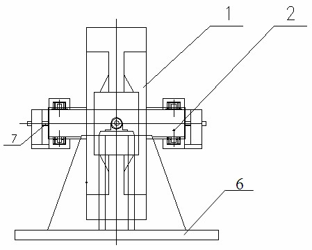 Turning process method and device for stator in large wind-driven generator