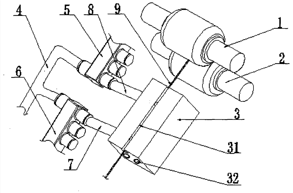 Spinning device for producing bright and clean yarn through spiral airflow