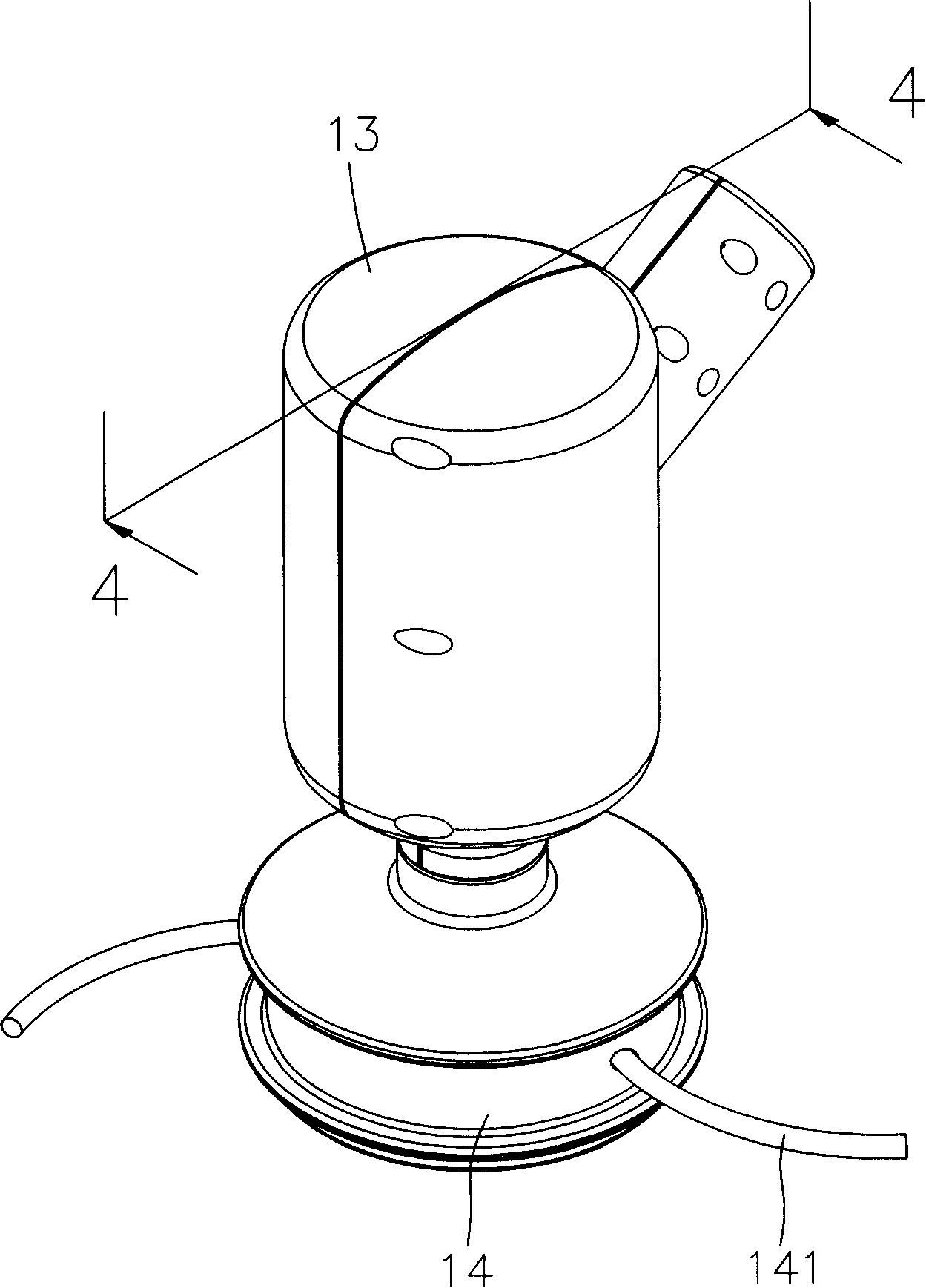 Electric mower with motor protection device