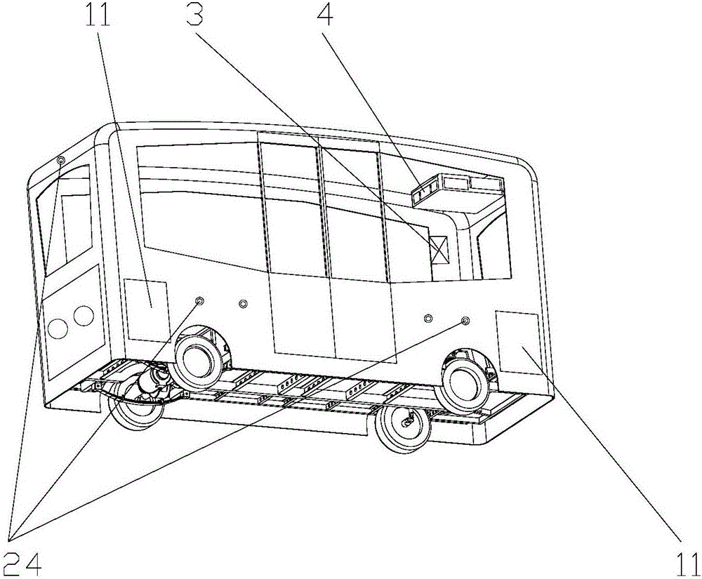 Automatic control system of unmanned bus