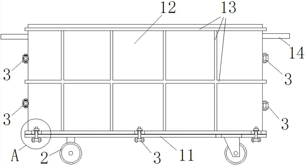 Mould for concrete experiment and method for concrete vibrating and volume weight measuring by utilizing mould