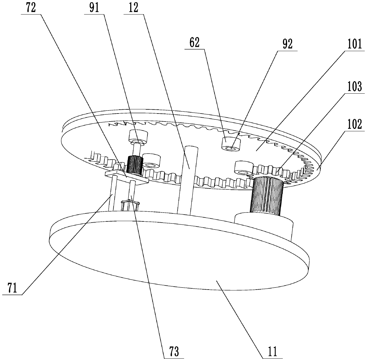 A kind of electric wire coil winding take-up machine