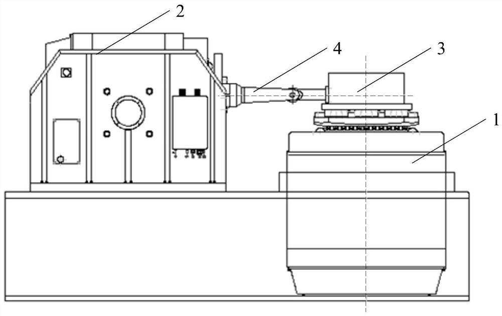 A decoupling mechanism and test device for two-axis synchronous vibration test