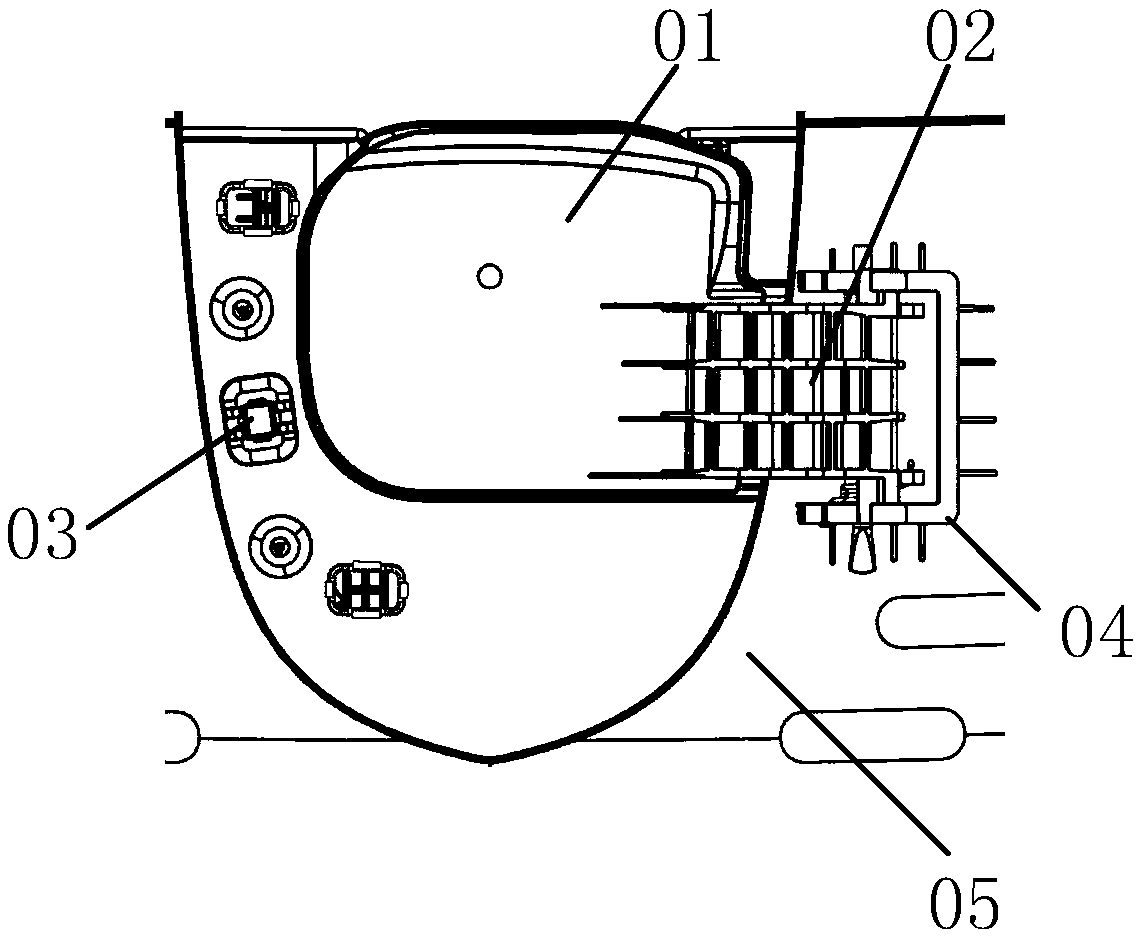 Charging port cover mounting base assembly