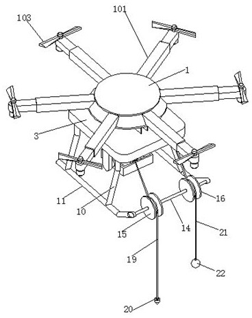 River remote sensing monitoring device based on unmanned aerial vehicle