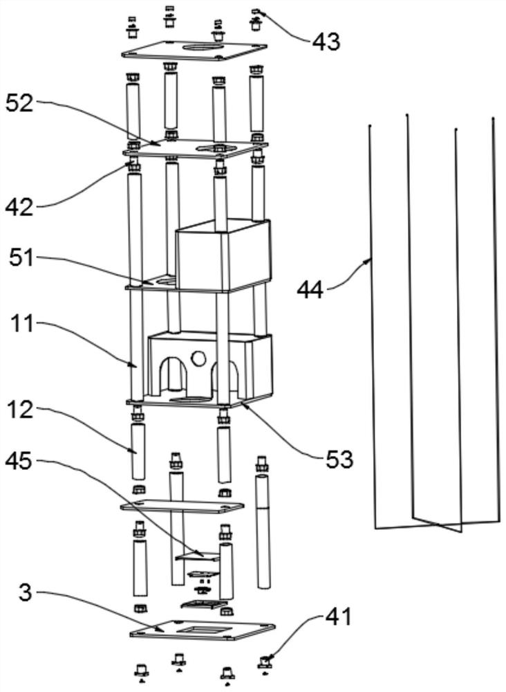 Assembled pet rack capable of being quickly disassembled and assembled