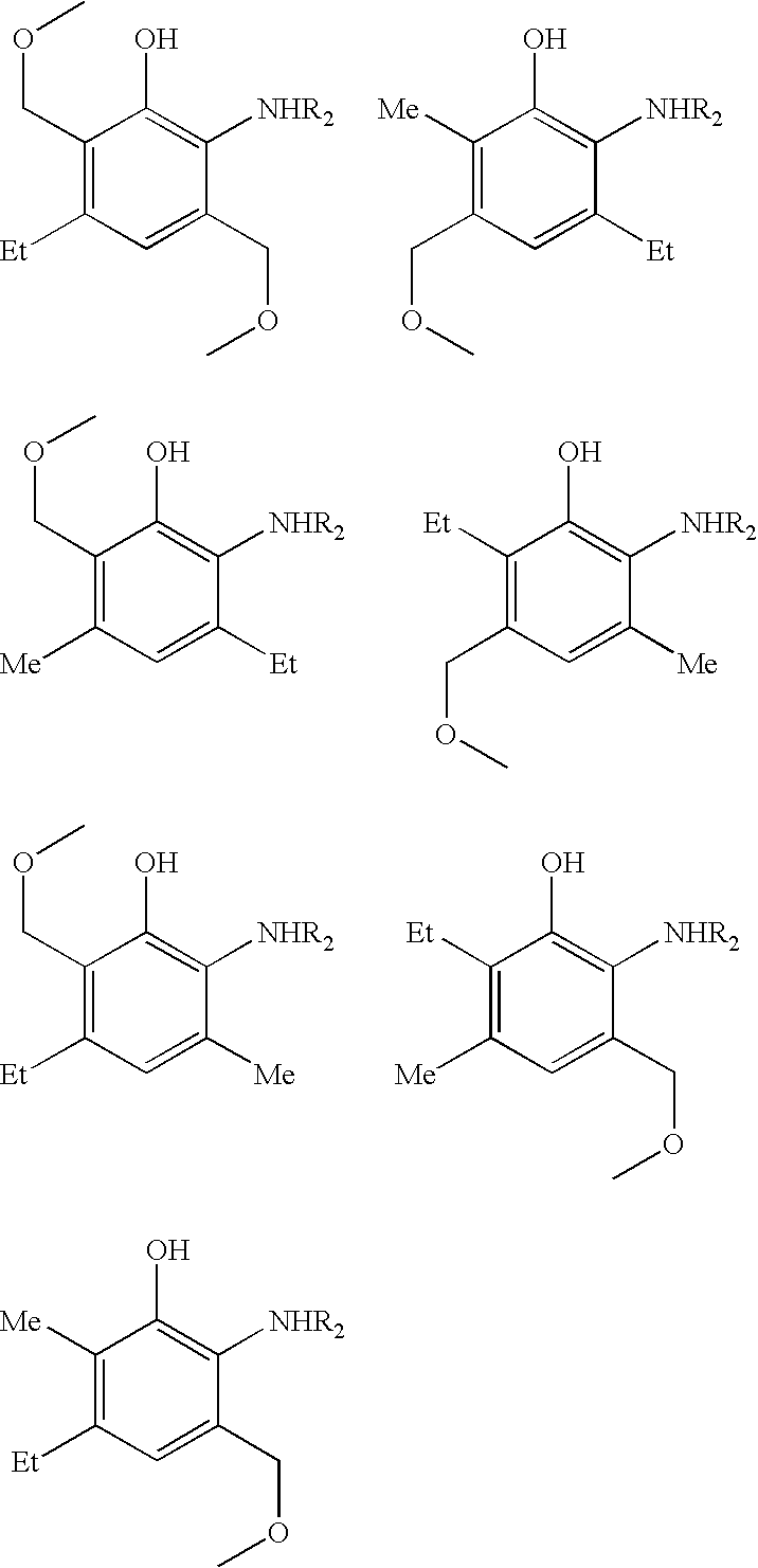 2-(Amino or substituted amino)-3-5-6-substituted phenol compounds, dyeing compositions containing them, and use thereof