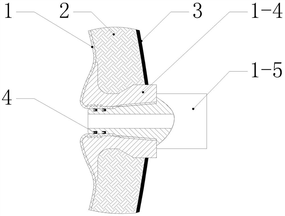 Plastic liner composite high-pressure hydrogen storage cylinder and manufacturing method thereof