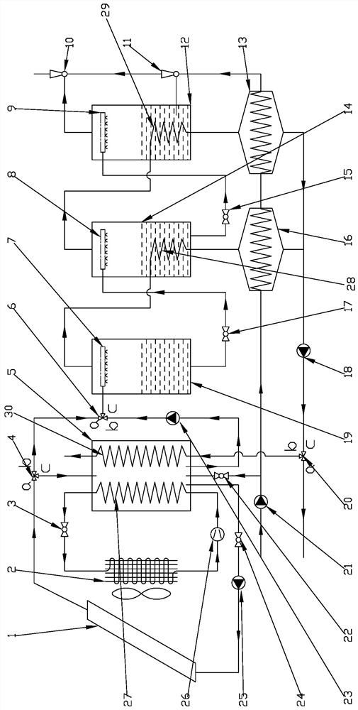 Solar Heat Pump Household Central Hot Water System