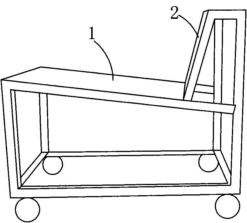 L-shaped trolley