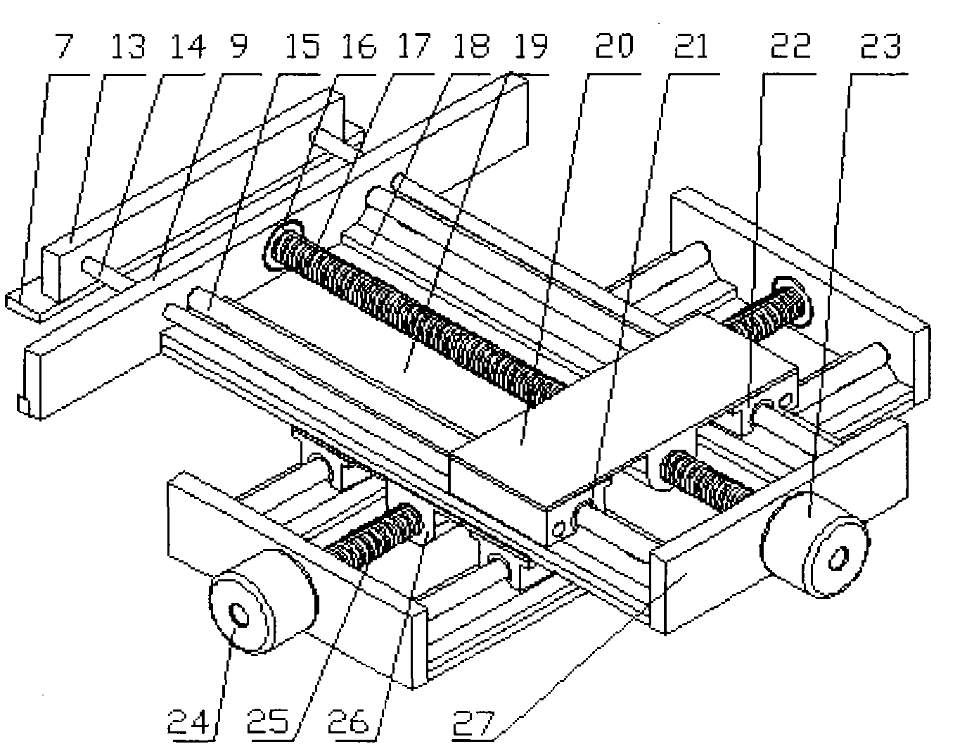Universal automatic feeding device for punch press