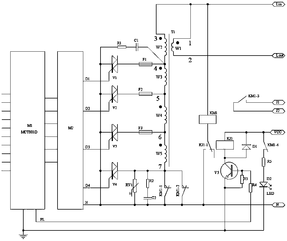 A lighting energy-saving bypass device