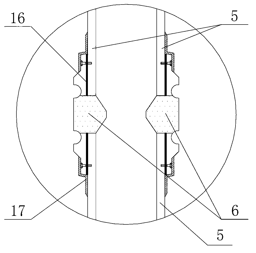 Installation method for testing tube used for testing internal force of pre-stress tubular pile with slide micrometer