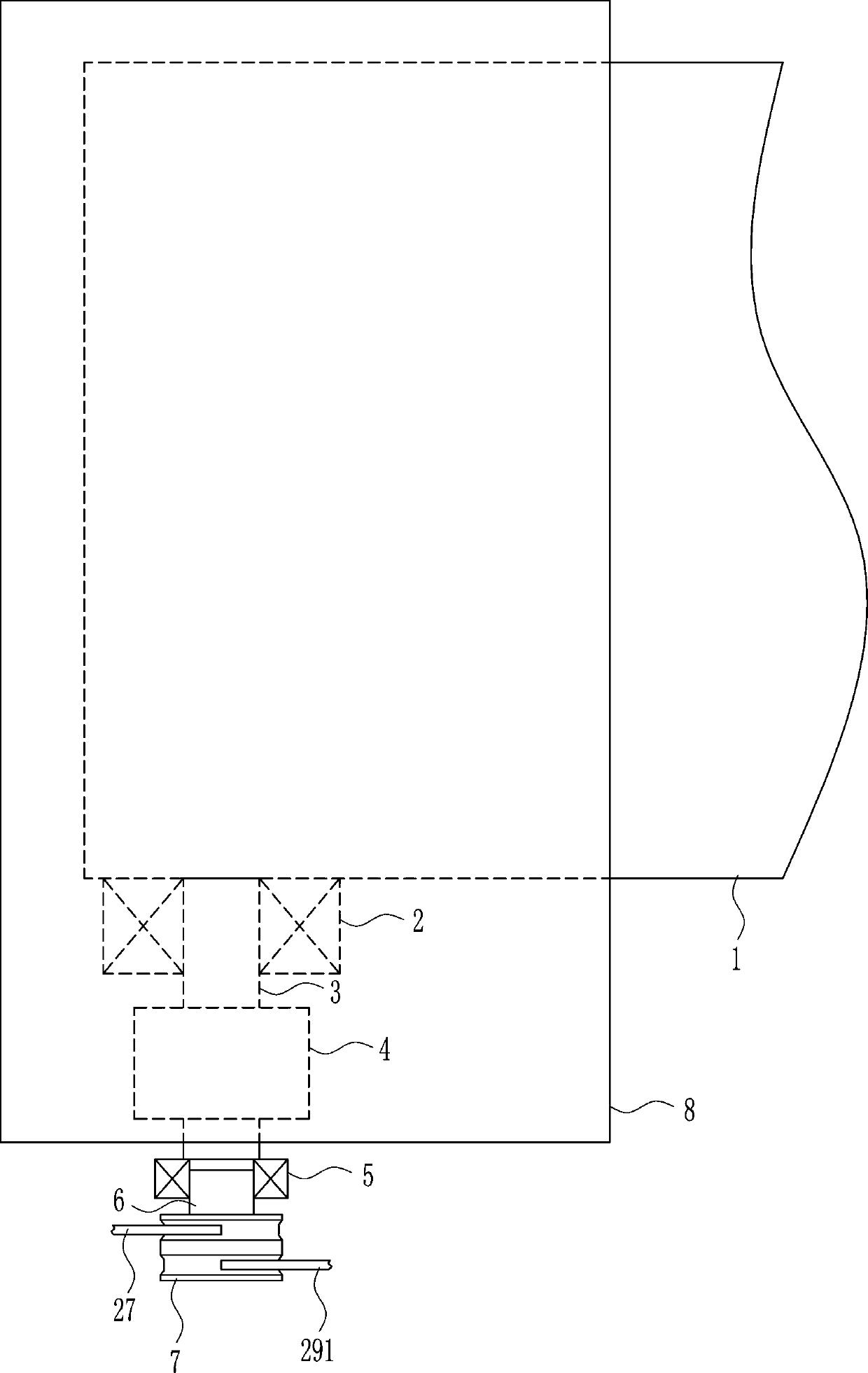 An automatic massage device for back and legs for medical care