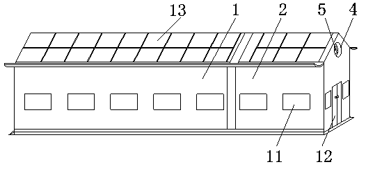 Air circulation system for breeding industry