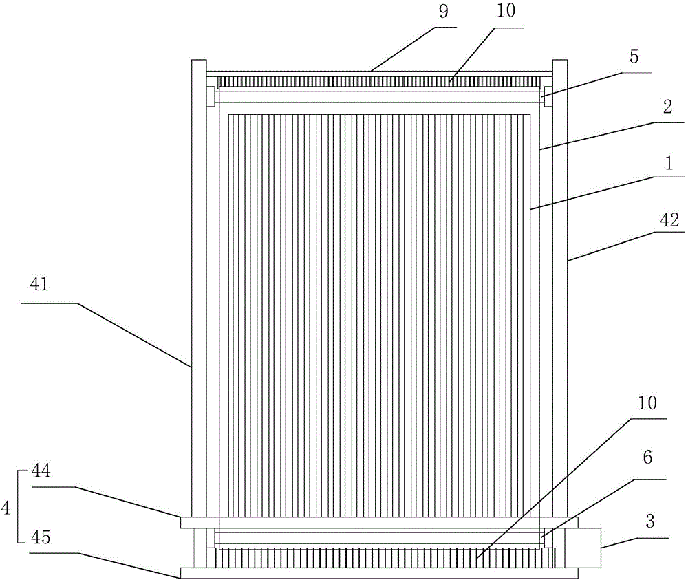 Integrated dust-preventing air-cooling automotive air conditioner heat dissipation device