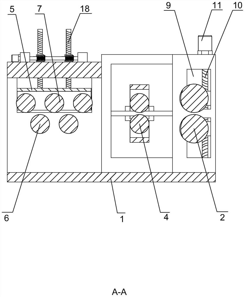 Flatting machine on spiral pipe production line