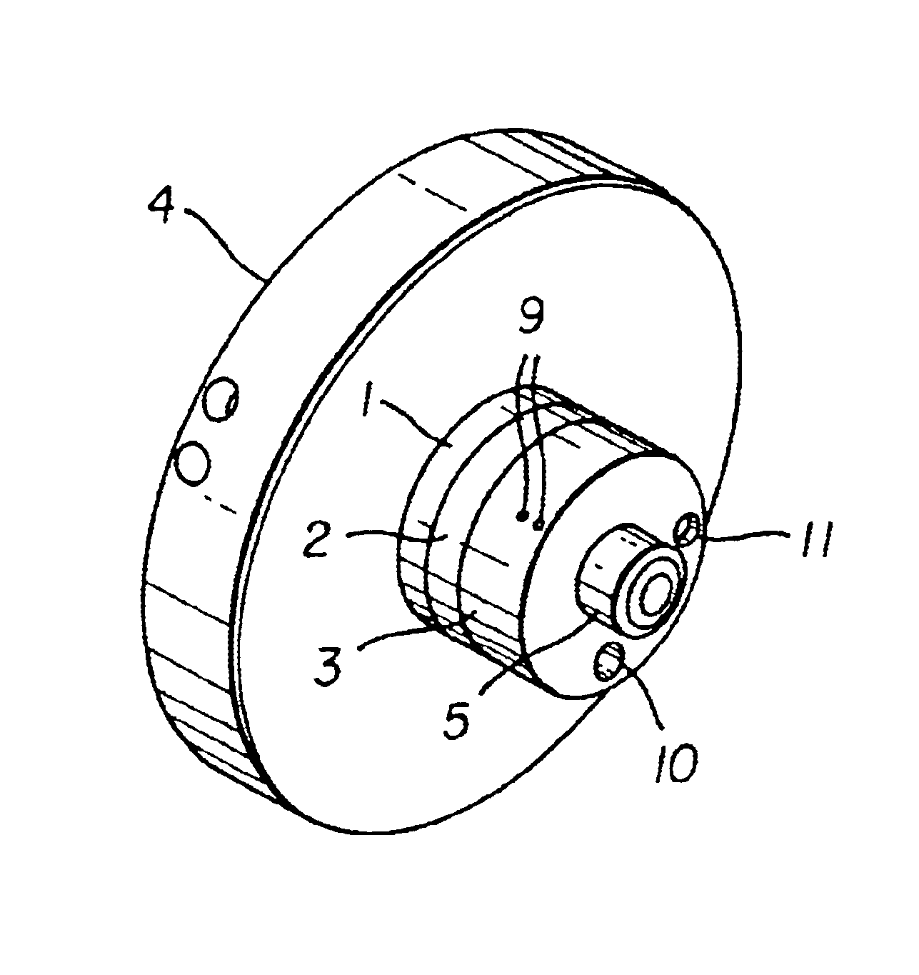 Eccentric work piece holder and method of making same