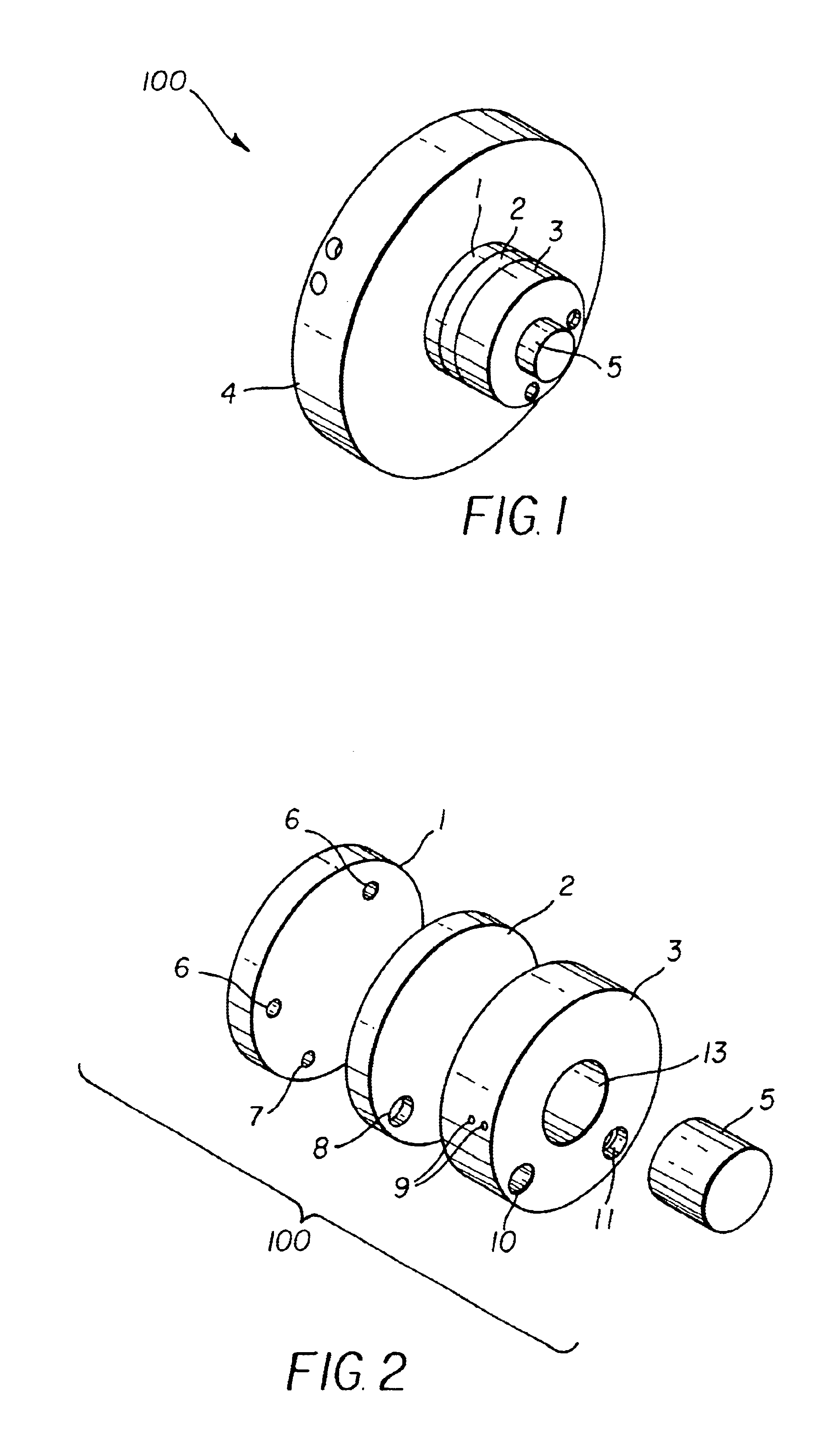 Eccentric work piece holder and method of making same