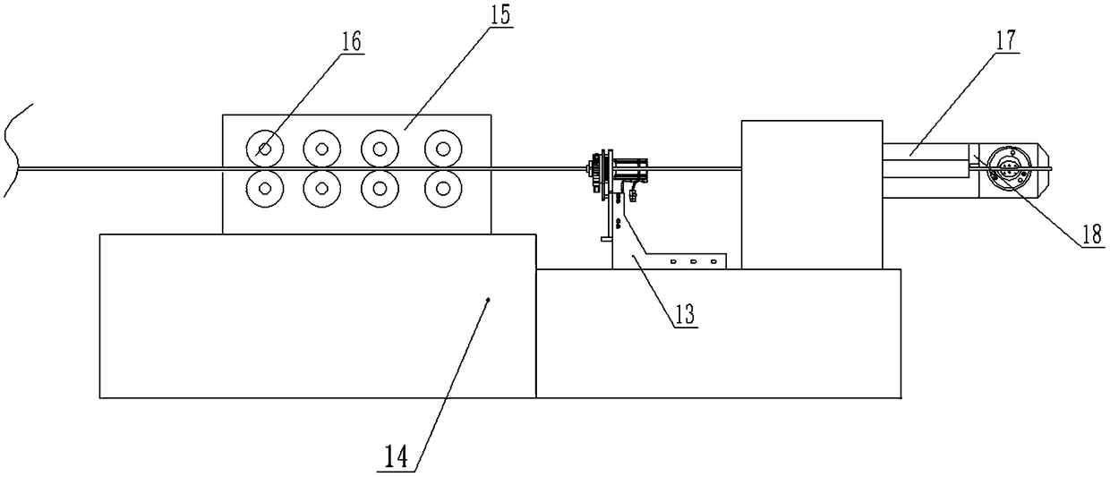 A hollow hook bending machine