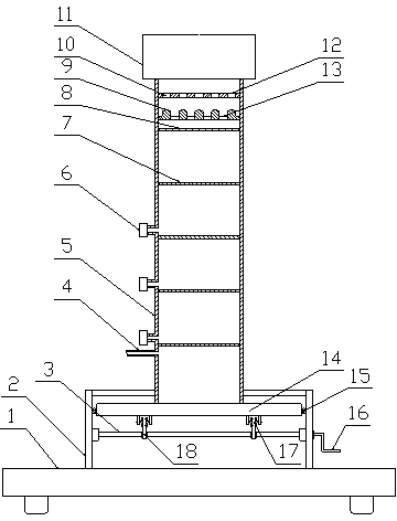 Device for extracting target component of intestinal content