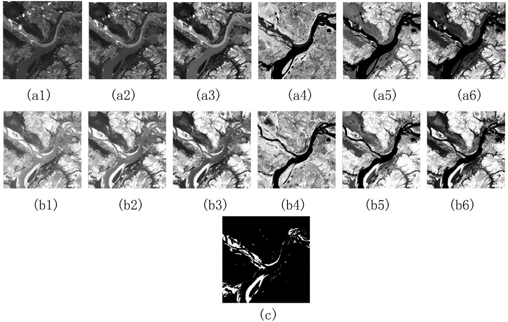 Multi-spectral remote sensing image change detection method based on spectral reflectivity neighborhood difference chart and neighborhood probability fusion
