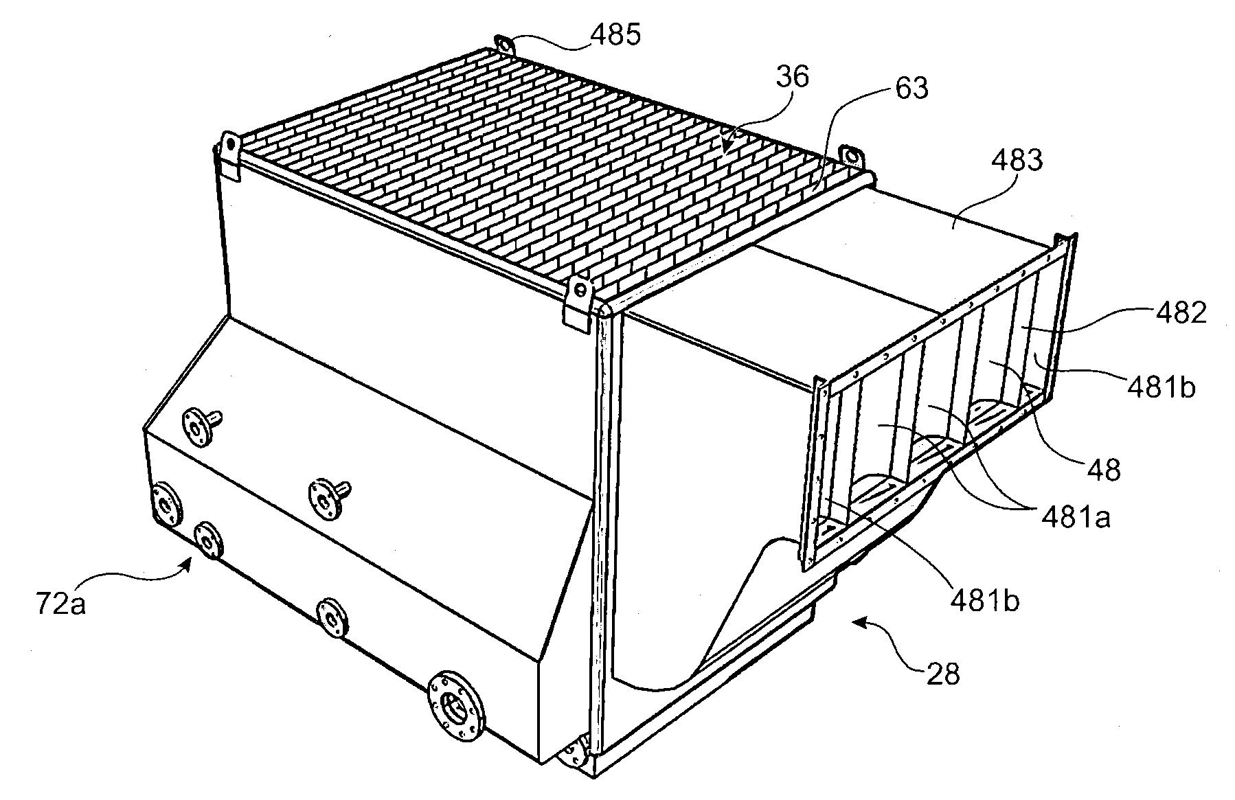 Device for limiting the consequences of a widespread fire in premises