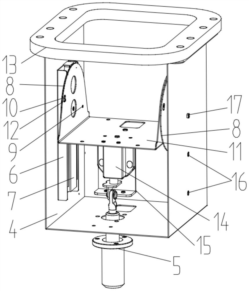 Integrated projection sound box with height and angle adjusting function