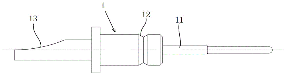 Elastic contact part and electric connector employing same