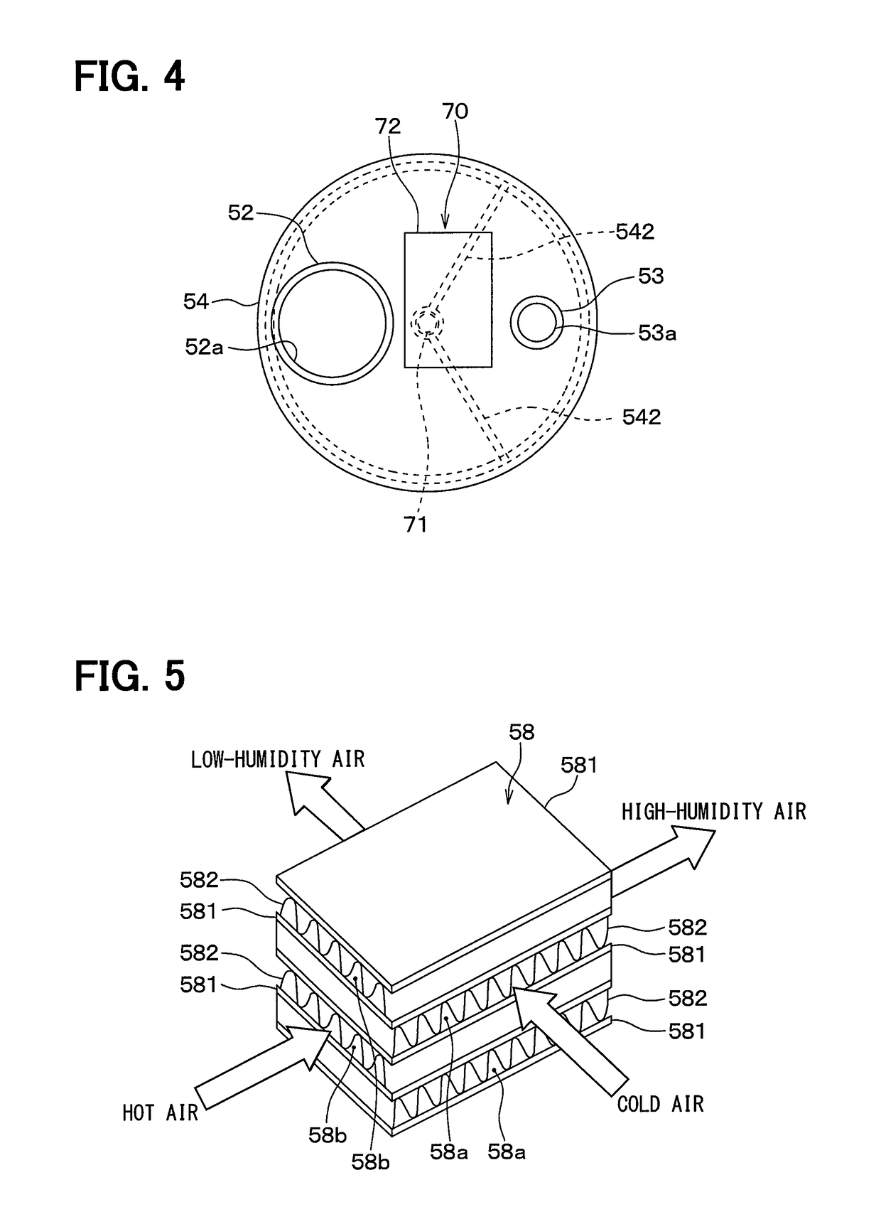 Humidification device and air conditioner for vehicle