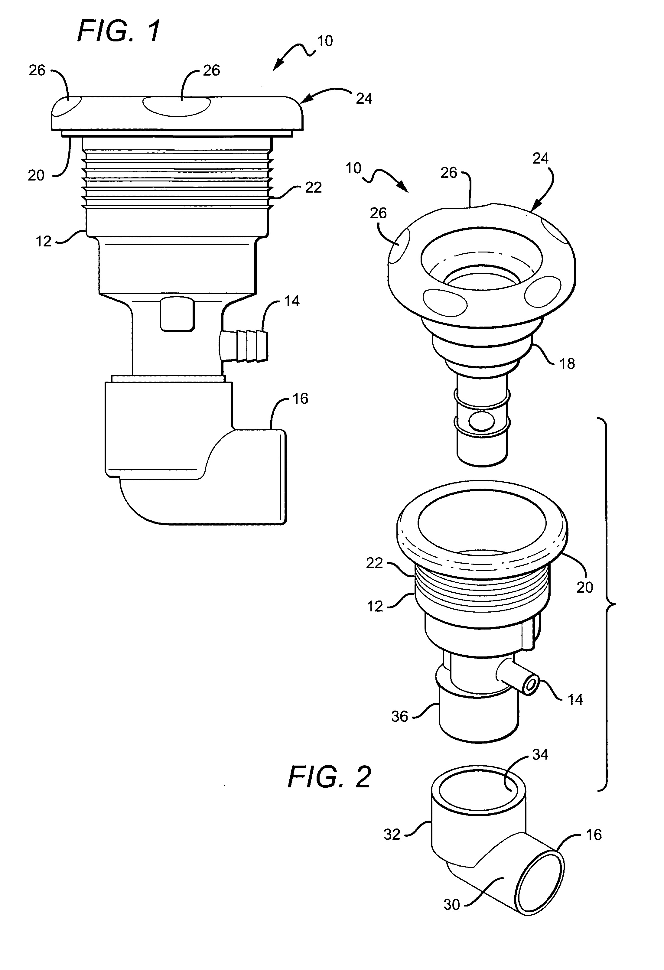 Hydrotherapy jet with adjustable air and water inlets