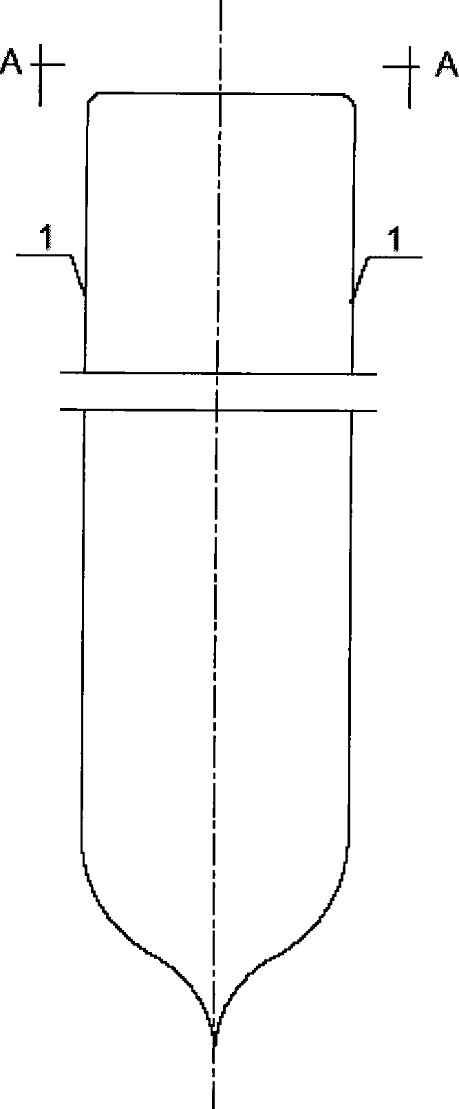 Graphite-glass vacuum thermal-collecting tube