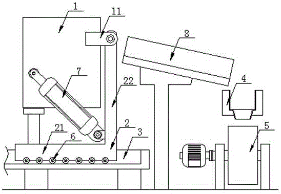 Processing system for amorphous alloy magnetic core belt material of mutual inductor