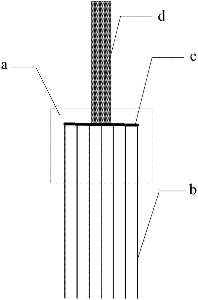 A piston type transducing electrode