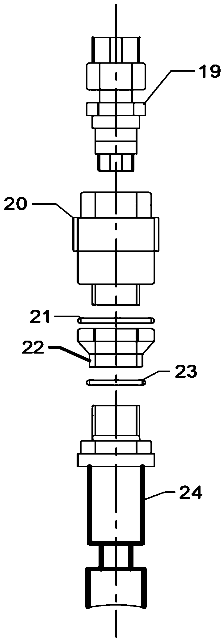 Multiphase flow multiphase visual corrosion test device and method