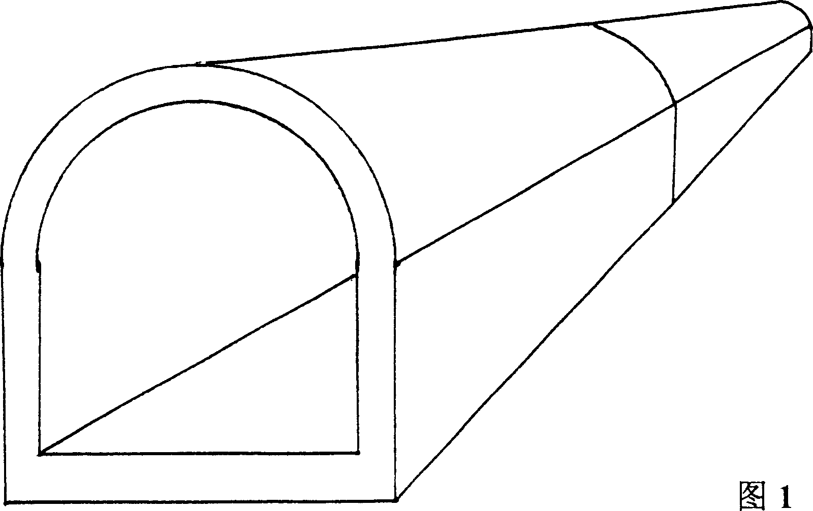 Building-block railway and highway and submarine tunnel