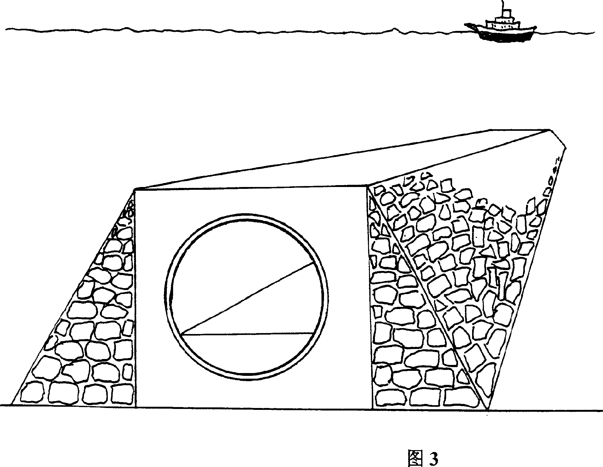 Building-block railway and highway and submarine tunnel