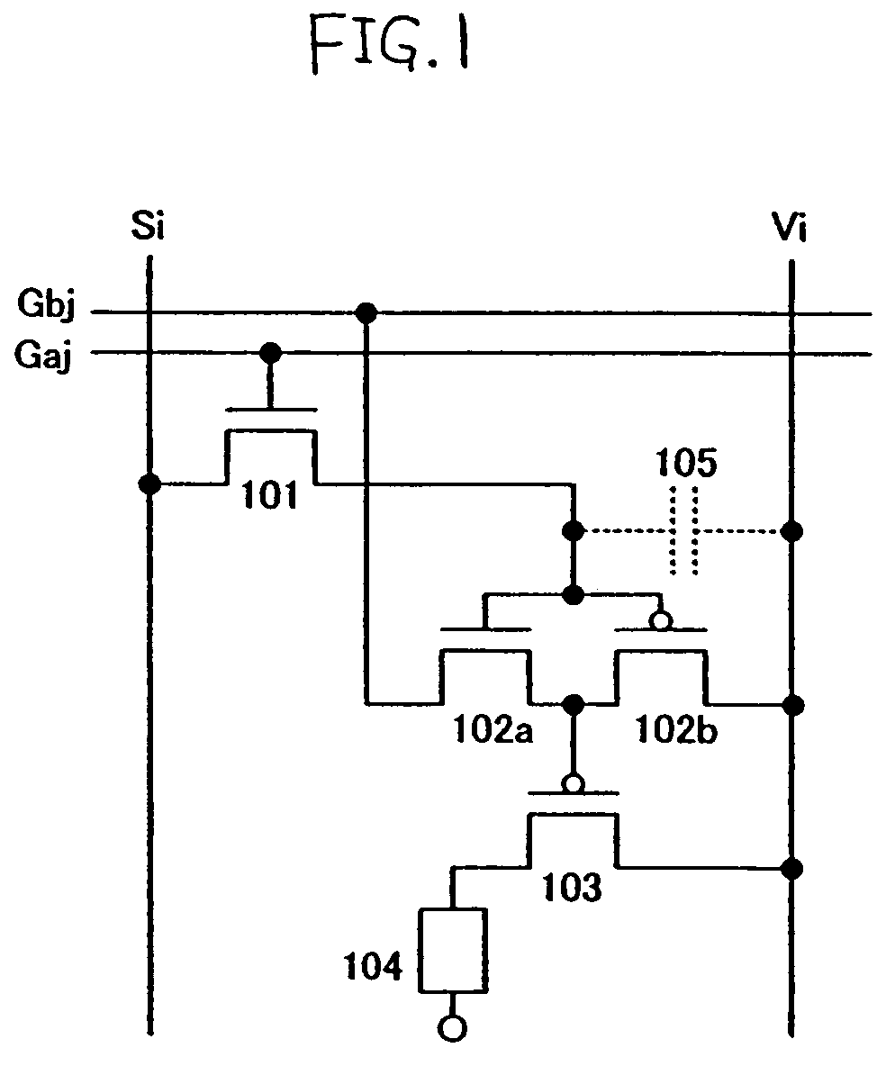 Light emitting device and element substrate