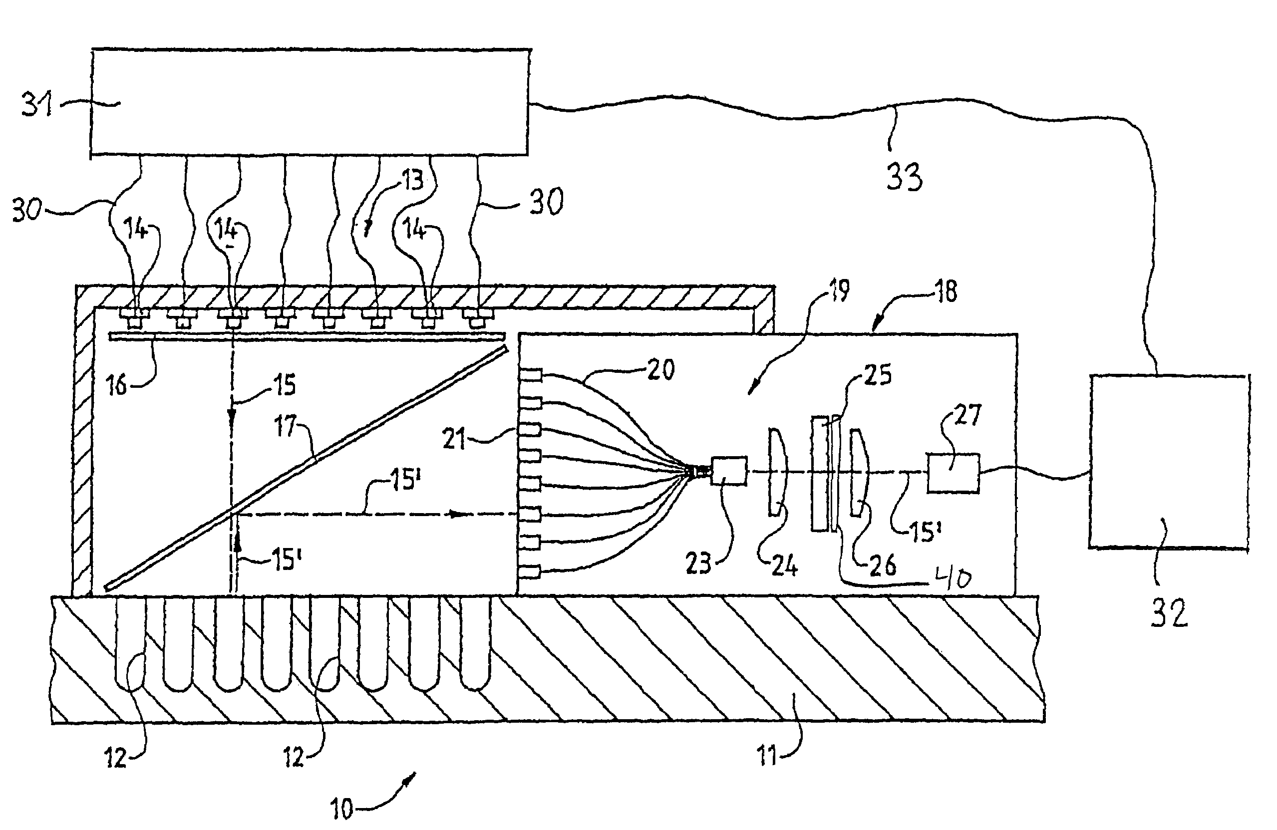 Light diffuser used in a testing apparatus
