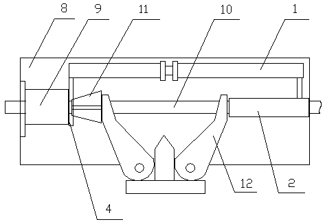 Pipe gallery anchor core mold pressing and fixing device