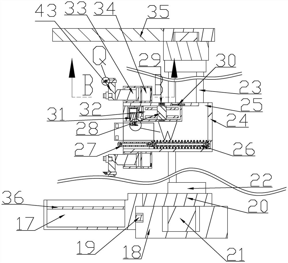 Outer wall tile fixing machine