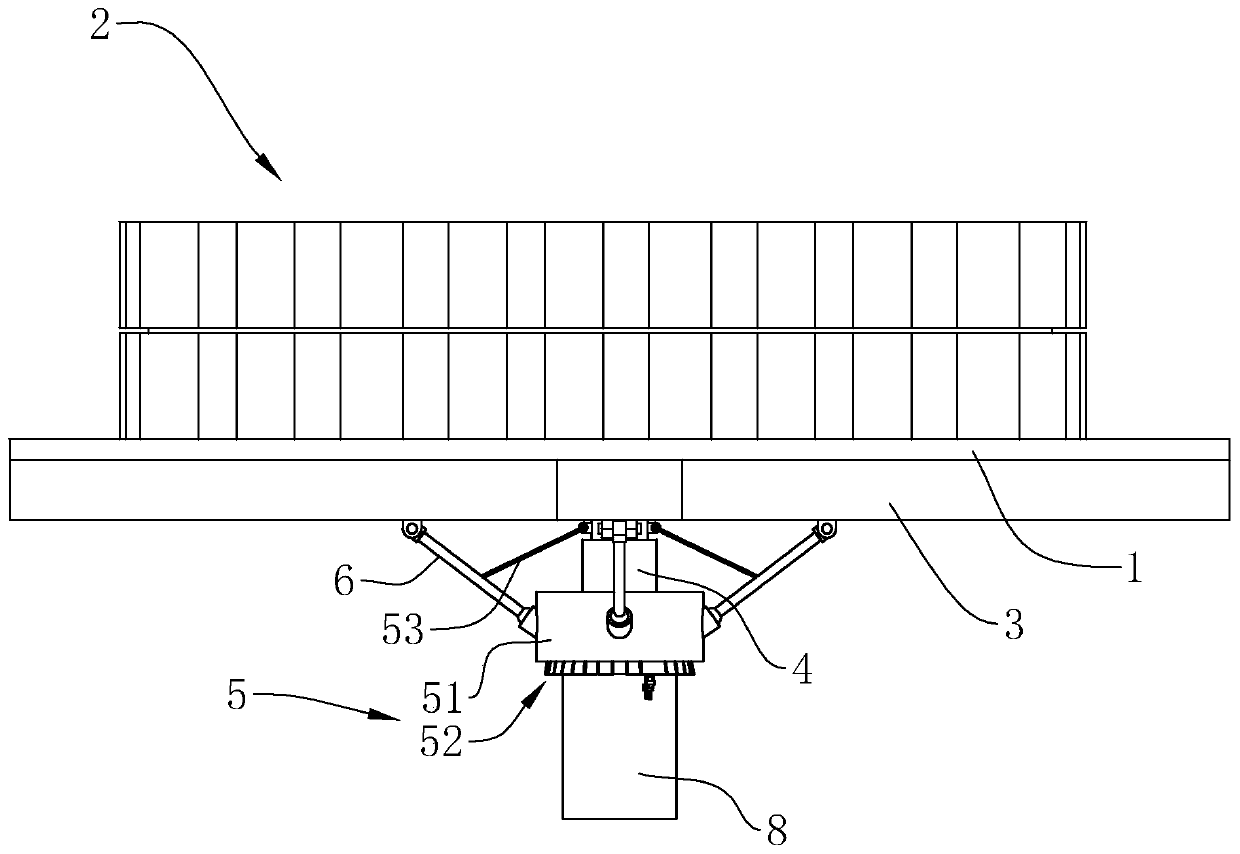 Pile foundation static load detection device