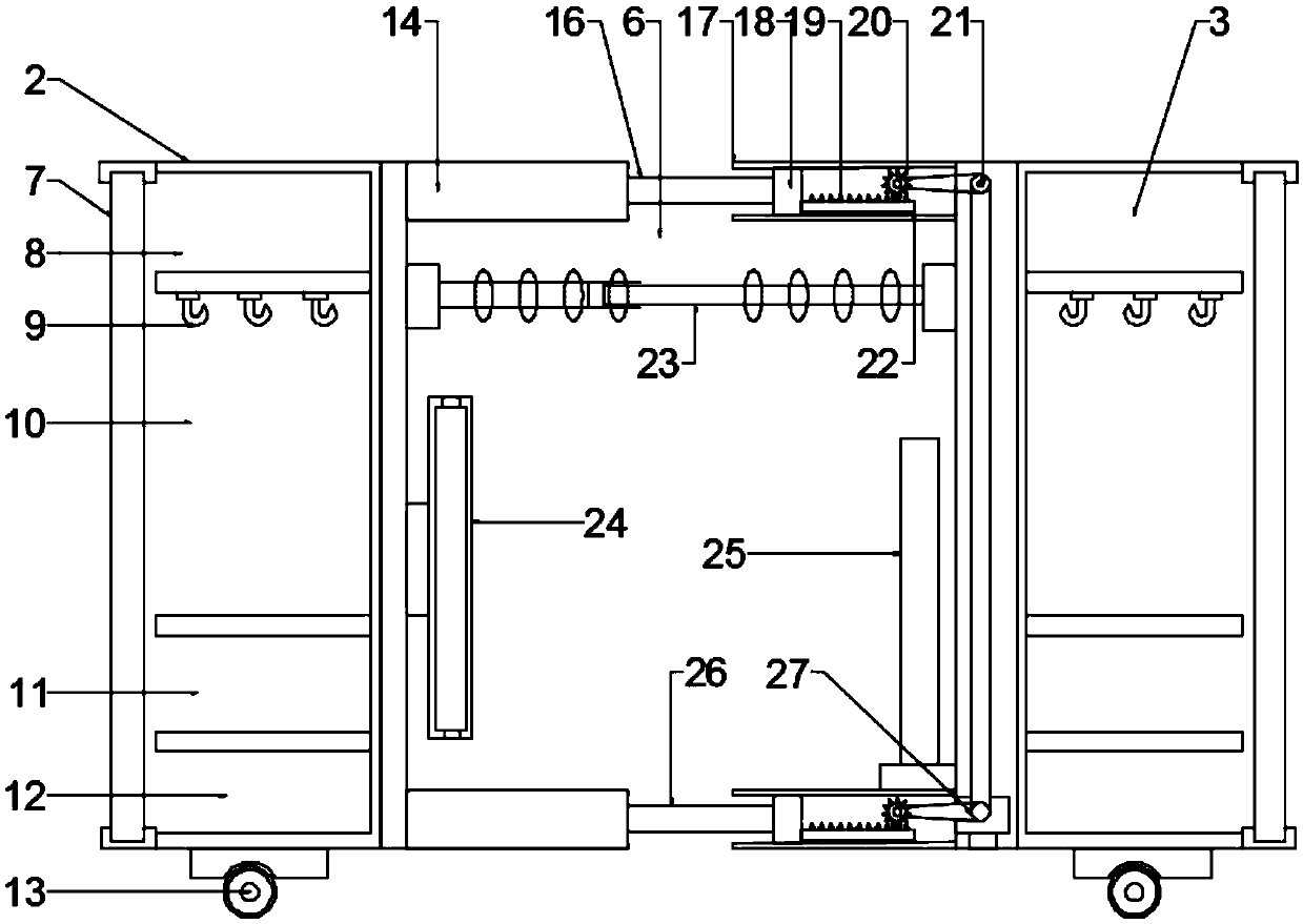 A smart wardrobe that can change the sterilization and drying of the clothes storage space