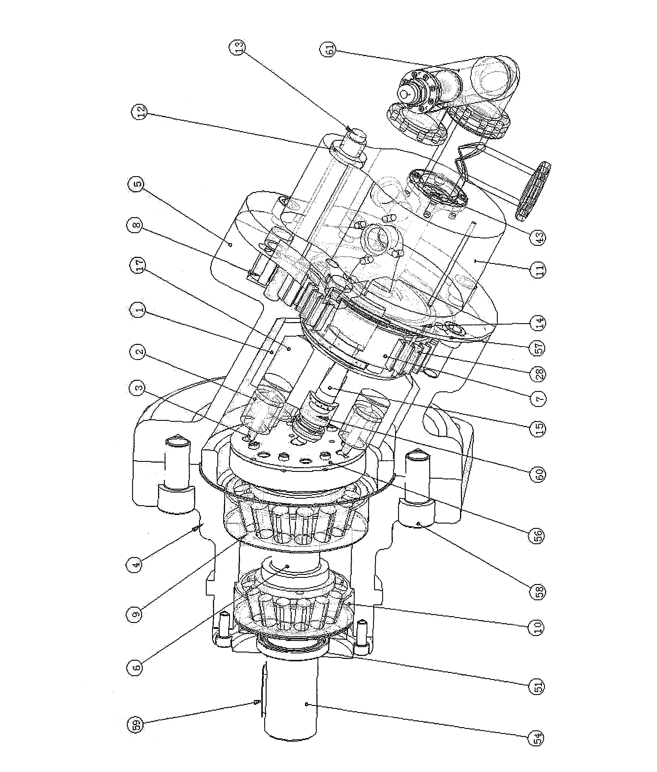 Hydraulic transformer with safety device