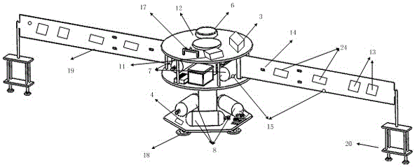 Active Vibration Suppression Ground Test System for Flexible Spacecraft