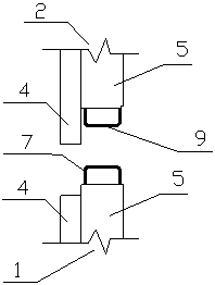 Assembly method of upper and lower interior walls and floors