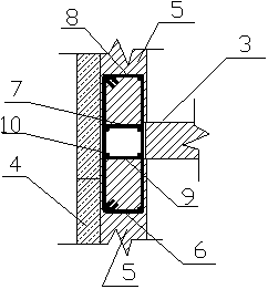 Assembly method of upper and lower interior walls and floors